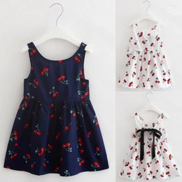 Girl Dresses Kids Summer Toddler Baby Girls Party Sleeveless Dress Wedding Dress&Skirt