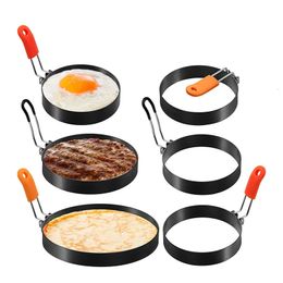 Egg Tools Professional Stainless Steel Fried Ring Nonstick Round Pancake Mould 231017