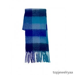 240*35 color men's and women's high-quality plaid scarf Soft thick shawl Fashion multi-purpose scarf designer winter warm color rainbow plaid thickened