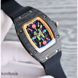 Mechanical designer Mens Sport Watch Luxury Wristwatch Leisure Rm07-02 Fully Milles Automatic R i c h a r d Rm007 Tape Watches Mechanics Ceramic White Business518U82D