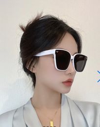 Women's Designer Sunglasses Big Square Frame Leopard and White 5 Colours For Outting With Box Case