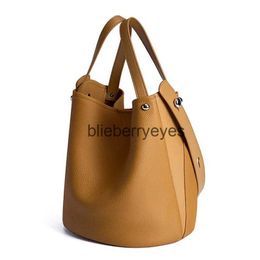 Totes Cross Body Leather Bucket Bag High-end Brand Luxury Bag Crossbody Tote Bag 2023 New Female Shoulder Bagblieberryeyes