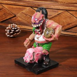 Arts and Crafts BUF-Angry Big Mouth Monster Statue Resin Figurines Home Decoration Crafts Variant Head Office Garden Ornaments 231017