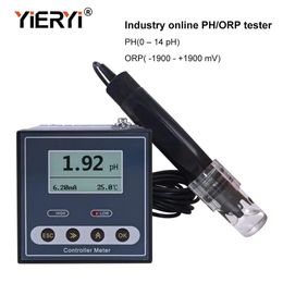 PH Metres Yieryi Original Online Industrial PH Controller ORP Metre Monitor Digital 0.02 PH 1MV Upper Lower Limit Control Alarm PH Tester 231017