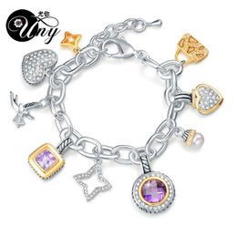 UNY Jewelry Bracelet Designer Brand David Inspired Bracelet Women Antique Cable Bracelets Valentine'Day Christmas Gift Bracel281G