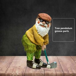 Arts and Crafts Home Ornament Golf Gnome Resin Figurine Decorative Artware Desktop Decor for Home Shops 231017