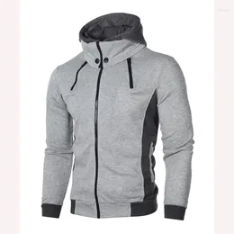 Men's Hoodies Sweatshirts Men Hooded Jersey Casual Hoody Sportswear Jackets Coat Tide Autumn Winter Scarf Collar Zipper Outerwear