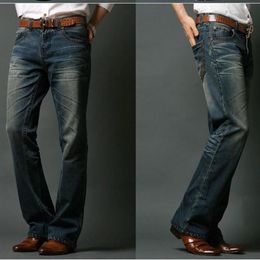 ICPANS Mens Flared Jeans Bootcut Boot cut jeans men Leg Fit Classic Denim Flare Vintage Male Straight Pants314n