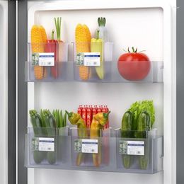 Kitchen Storage Refrigerator Side Door Food Box / Fruit And Vegetable Seasoning Classification Fridge Organiser Accessories