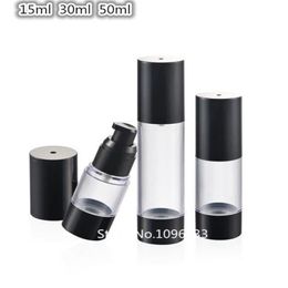 20PCS Black Airless Bottle Emulsion Lotion Pump Portable for Cream Foundation Essence oil 15ML 30ML 50ML Vovkr Qetcw
