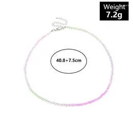 Choker Simple Seed Beads Women Korean Style Fashion Charm Colourful Handmade Boho Collar Chain Neck Necklace Female Jewellery Gift