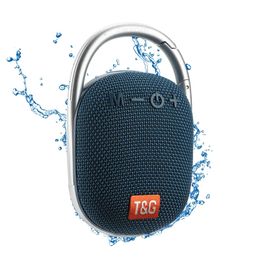 Portable Speakers TG321 Bluetooth Speaker IPX7 Waterproof Wireless Mini Column Outdoor Subwoofer with Hook Dustproof FM TF USB 231017