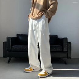 Men's Jeans 2024 Fashion Baggy Pants Man Hip Hop Wide Male White Black Denim Trousers Streetwear Clothing Casual Oversize Pant