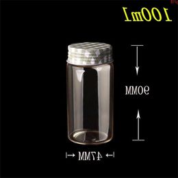 12units 100ml Glass Jars Silicone Stopper Leak proof Liquid Metal Cap Empty Bottles Loose Powder Containersgood qty Vcign