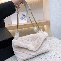 College Quilted Lamb Wool Chain Bag Suede Reversible Kate Chain Bag Tassels Shoulder Bags Luxury Designer Flap Magnetic Snap Crossbody Bags Handbag Women Purse