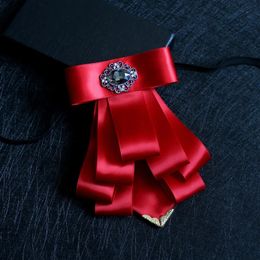 Neck Ties Red Elegant Men Wedding Bow Ties British Self Tie Bow Ties For Men Cravat Necktie Groom Collar Accessories Cravate Pour Homme 231013