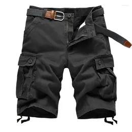 Men's Shorts 2023 Summer Cargo Baggy Multi Pocket Military Tactical Zipper Breeches Plus Size 44 Cotton Loose Work Casual