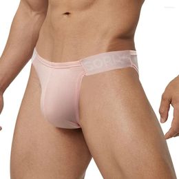 Underpants Men's Briefs Low Waist Hip Lifting Shigh Elasticity Laser Gradient Elastic Band Triangle High Fork OR6255