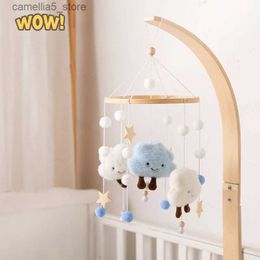 Mobiles# Baby Cloud Rattles Crib Mobiles Toys 0-12 Months Bell Musical Box Newborn Bed Toddler Carousel Q231016