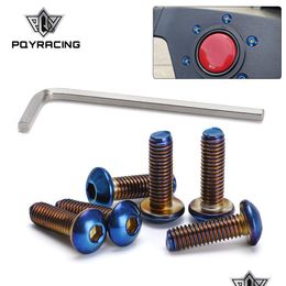 6Pcs/Lot Burnt Titanium Steering Wheel Bolts Fit A Lot Of Wheels Works Round Boss Kit Pqy-Ls06Cr-R Drop Delivery