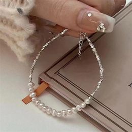 Link Bracelets Luxury Baroque Pearl Charm Bracelet &Bangle For Women Girls Handmade Party Y2K Jewellery Gifts Sl423