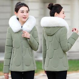 Women's Trench Coats Winter Jacket Women In 2023 Short Clothes Slim Fit Fashionable Hooded Warm Coat Fashion 889z