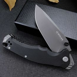 Black G10 Handle Boker 2 Styles Hunting Pocket Knife 8cr13 Folding Blade Outdoor Survival Gear Utility Multi-function