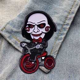 Pins Brooches DZ1012 90s Horror Collection Movie Enamel Pin Badge Bag Clothes Lapel Women Men Jewelry Gift344P