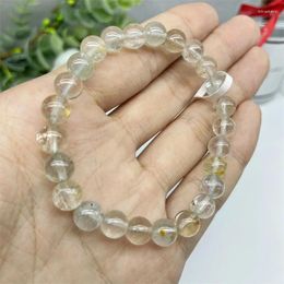 Bangle Natural Colourful Topaz Bracelet Fashion Gemstone Crystal Jewellery Women Healing Holiday Gift 1PCS 9.5MM