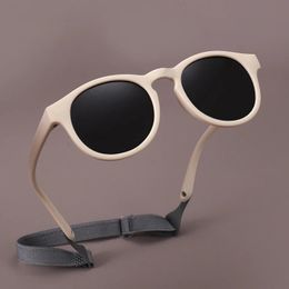 Sunglasses Children Kids Sunglasses Fashion Vintage Boys Girls Baby Sun Glasses UV400 Eyewear Shades Polarized Free Eyeglasses Elastic 8308 231017