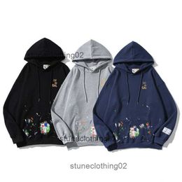 Galleries Hoody Depts Designer Sweatshirts 2023 Spring Mens Women Hoodies Fashion Splash Ink Painted Graffiti Loose Jacket Long Sleeve Hooded Pullover AAA62Z4