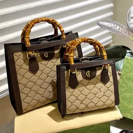 Diana Tote Bag Fashion Designer Bags Womens Bamboo Handbag Luxury Jumbo Shoulder Bag Mini Totes Handbags Leather Crossbody Bags g Shopping Bag Purse 2310171D