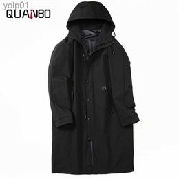 Men's Wool Blends Men's Casual Long Trench Plus Size 5XL 6XL 7XL New Arrival Autumn Spring Designer Fall Jackets Men Fashion Hooded Fat CoatL231017