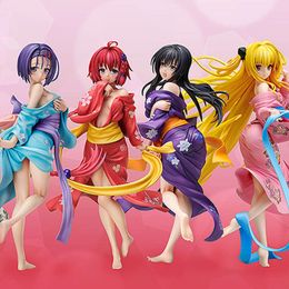 Finger Toys to Loveru Darkness Kurosaki Mea Sairenji Haruna Kotegawa Yui Yukata Ver Pvc Anime Action Figure Collection Model Toy Doll Gifts