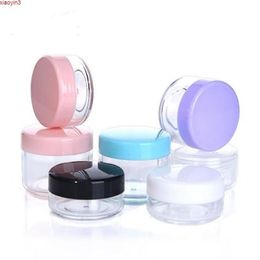 10G 1000pcs/lot -Plastic Refillable round cream empty jar containers, nail art boxes case storage wholesalehigh qualtity Bhwrc Coenp