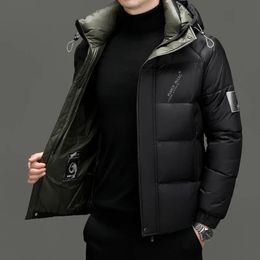 Men's Down Parkas Winter Jacket Men Fashion Hooded Thicken Warm Coat Jackets Manteaux Ceketler Doudoune Homme Jaquetas Ropa Hombreheated ja 231017