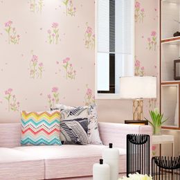 Wallpapers Wallpaper Home Decor Modern 3d Small Floral Wall Paper Roll For Bedroom Wedding Room Walls Korean Contact