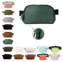 Luxurys Designers Bag everywhere lu belt Waist Bags fanny pack bumbag Women's Nylon Shoulder men bum chest sports yoga bag Crossbody Breathable 623ESS