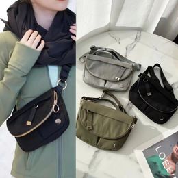 Lu day packs fashion festival stuff sacks bag Outdoor Bags Ladies Fitness Gym Fanny Pack Bag New Lightweight Axillary Pouch LL sidebag