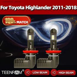 Car Tail Lights H11 Led Car Headlight Bulbs 120W 20000LM Auto Headlamp 12V 6000K Car Light For Toyota Highlander 2011-2014 2015 2016 2017 2018 Q231017