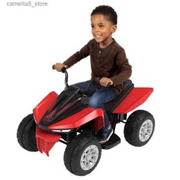 Bikes Ride-Ons Kids Ride-On Toy with Steel Handlebars Long Seat Battery Charger Q231018