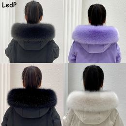 Scarves Faux Fur Collar Winter Women Fake Fur Scarf Shawls for Coat Warmer Decor Furry Fur Hood Trims Parkas Jacket Fur Scarves 231012