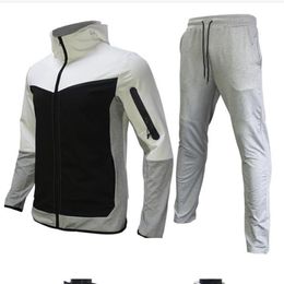 European American style Tracksuits Space Cotton Trousers Men Tracksuit Bottoms Mens Joggers Tech Fleece Camo Running pants2538