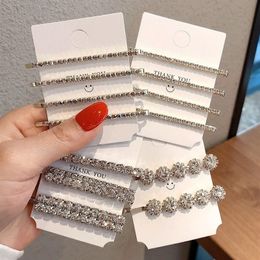 Crystal Clips for hair accessories for women Full Rhinestone Elegant pins Shiny Tiara Luxury Grips205B