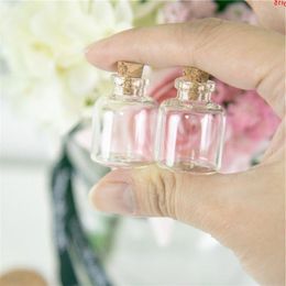 100 units 4ml Mini Transparent Glass Cork Bottles Vials Jars Empty Storage Wishing Decorative Diy Wholesalegood qty Qdnih