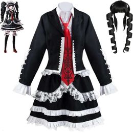 Celestia Game Ludenberck Yasuhiro Taeko Dangan Ronpa Danganronpa Trigger Happy Havoc Cosplay Costume Wig Anime Gothic Loli Suit ronpa