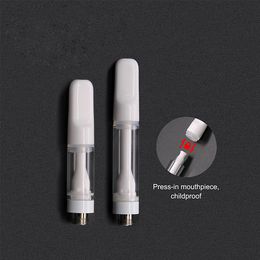 510 Thread Cartridge Disposable Vape Pen E Cigarette Vapor Full Glass Cartridge Oil Tank