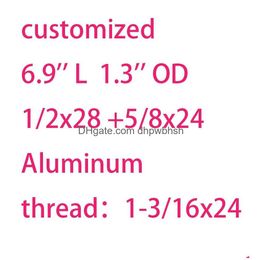 Stainlese Steel Or Aluminium Screw Caps Thread Adapter 1-3/16X24 Cup Fitting Adpater 1/2X28 5/8X24 For 6.9 Inch Kits Drop Delivery