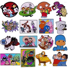 Brooches Vintage Cute Cartoon Badges Lapel Pins For Backpacks Metal Enamel Pin Pines Fashion Jewellery Accessories Gifts Kids227x