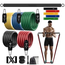 Resistance Bands 150lb Fitness Booty Elastic Band Workout for Training Home Exercise Sport Gym Dumbbell Harness Set Expander Equipment 231016